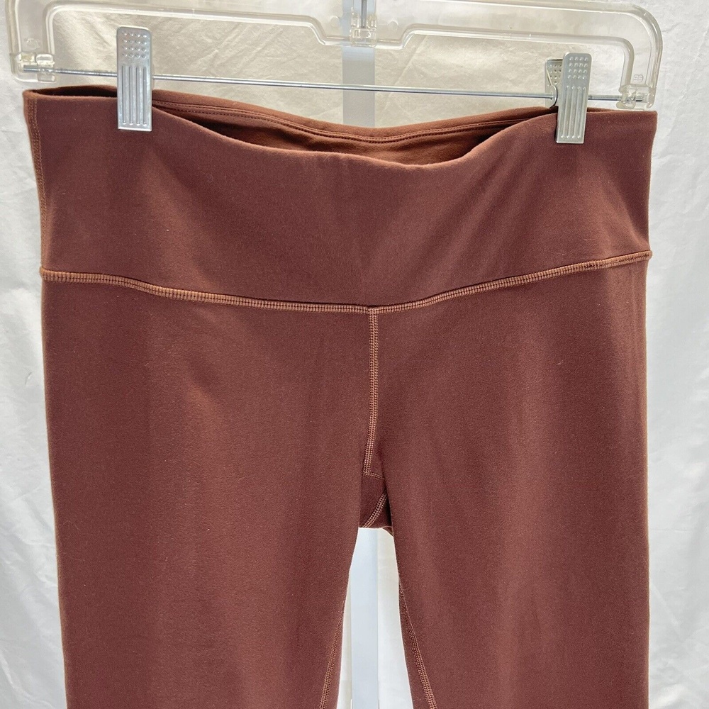 Prana Womens M Pillar Yoga Leggings Wide waistband ankle length Chakara Compress